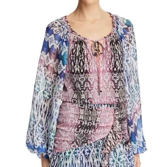 Ramy Brook Tops - Ramy Brook Kayden Mixed-Print Top size medium